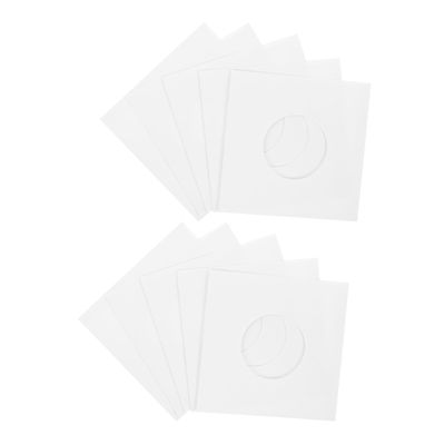 HOODANCOS 20pcs Kraft Record Sleeves Record Protectors for Album Storage Right-Angle Design
