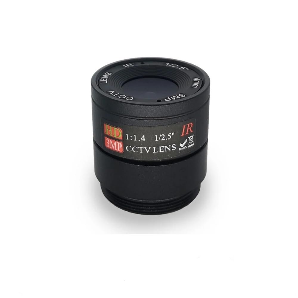 PINGANRUYI CS Interface CCTV Lens HD 3MP 4MM F1.4 1/2.5 Inch for IP Surveillance Security Camera