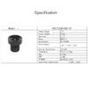2.1mm M8 Lens 1/3 Inch 5MP F2.2 151 Degree with 650nm IR Filter Lens for CCTV Security Camera Wide Angle 151 Degree view 3