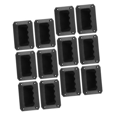 POPETPOP 12pcs Small Plastic Speaker Handles for Audio Equipment Recessed Design Easy to Install for Stage Speakers and Loudspeakers