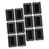 POPETPOP 12pcs Small Plastic Speaker Handles for Audio Equipment Recessed Design Easy to Install for Stage Speakers and Loudspeakers view 1