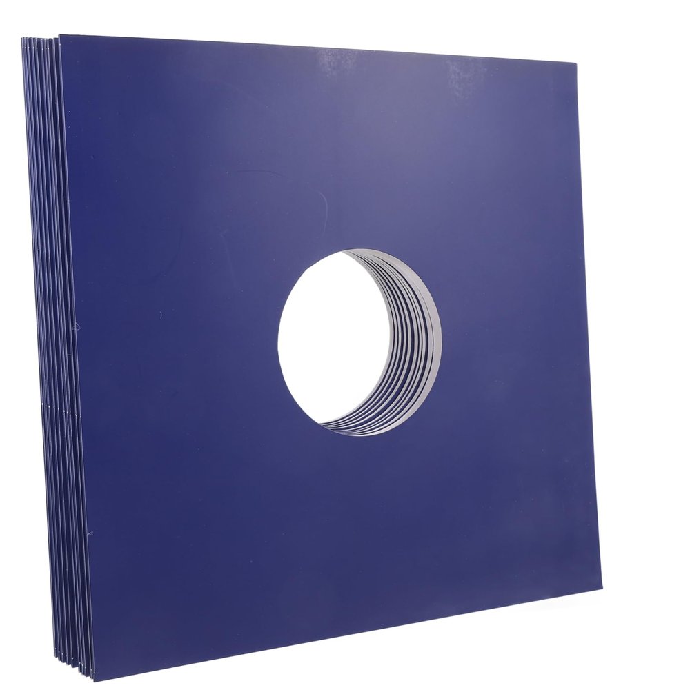 Kisangel 10pcs Vinyl Record Sleeves Album Covers Protective Sleeves Paper Material Strong Storage Share Friends