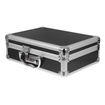 OUNONA Hard Case Tool Box Aluminum Alloy Toolbox Foam Inserts for Truck Toolbox Organizer