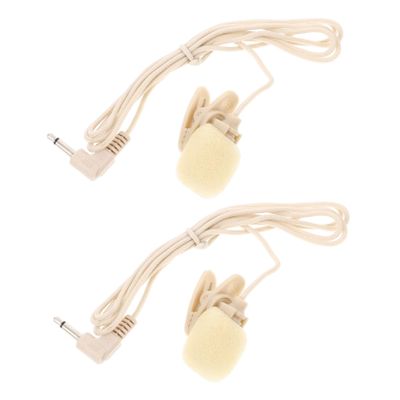 Milisten 2pcs Clip Microphone Lavalier Mic for Recording Videos Compatible Phone Smartphone Vlogging