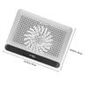 Mikikit Aluminum Alloy Notebook Cooler Stand Cooling Pad for Gaming Cooling Device Thin Mute Design 18 Support view 2
