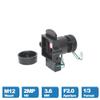 CCTV Lens 3.6mm 2 Megapixels M12 Interface 1/3 Inch F2.0 Aperture 90 Degree with IR Cutoff Function for Security Camera view 4