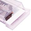 3 Inch Instant Camera Photo Storage Box with Glitter PC Mini Photo Holder Case, Portable Photo Organizer for Wedding, Baby, Family Photos (Purple Transparent Glitter) view 3
