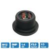 PINGANRUYI Fisheye Lens 1.4mm 1.78mm HD 5MP 210/200 Degree MTV M12 x 0.5 Interface 650nm(1.4MM) view 2