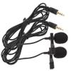 DECHOUS 2pcs Lapel Microphone for Recording Clip Interview Mic for Video Recording Vlogging and Classroom Use High Sensitivity Durable Material view 1