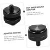 Angoily 3pcs Dual Layer Hot Shoe Mount Adapter Camera Tripod Screw Compatible Microphones Led Lights Lightweight Easy to Carry view 2