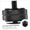 Angoily 3pcs Dual Layer Hot Shoe Mount Adapter Camera Tripod Screw Compatible Microphones Led Lights Lightweight Easy to Carry view 3