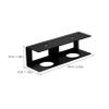 Veemoon 3pcs Metal Laptop Mount under Desk Black Storage Rack Clamp Keyboard Tray view 2