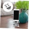 Angoily 1pc Aluminum Tripod Mobile Phone Holder Tablet Stand Folding Desktop Phone Rack view 2