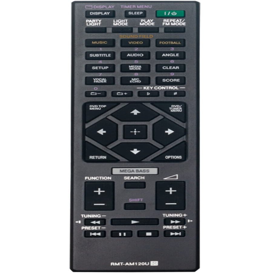 New RMT-AM120U Replaced Remote Control Compatible with Sony Audio System MHC-V7D MHC-GT3D MHC-GT5D MHC-V7D MHCV7D MHCGT3D MHCGT5D