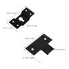 Angoily 1set Hanging Speaker Bracket Sturdy Iron Wall Mount Hook for Bookshelf Audio Equipment Easy Installation Surround Sound Hanger Versatile Suspension for Modern Room Design view 2