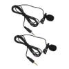 Kisangel 2pcs Clip Mic for Wireless Lavalier Microphone Denoise Amplifier Black view 1