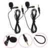 Kisangel 2pcs Clip Mic for Wireless Lavalier Microphone Denoise Amplifier Black view 2