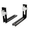 FVDPWYE L Shaped Bracket Camera Holder Compact Heavy Duty Telescope Accessory Vertical Horizontal Quick Release Plate for Monopods, Black view 3