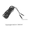 Alipis 4-Pin Backup Camera Extension Cable 2.5m for Car Rear View Systems Sturdy Video Signal Cord for Dash Cameras and Wireless Recorders view 2