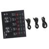 DECHOUS Condenser Microphone Set Sound Card for Live Streaming Podcasting and Music Mixing Dual Microphone Ports for Mobile view 1