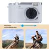 48MP Digital Zoom Camera, 1080P Resolution, 18X Electronic Zoom with LED Fill Light, for Selfie Taking and Content Previewing (White) view 3