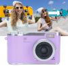 48MP Digital Zoom Camera, 1080P Resolution, 18X Electronic Zoom with LED Fill Light, for Selfie Taking and Content Previewing (Purple) view 2