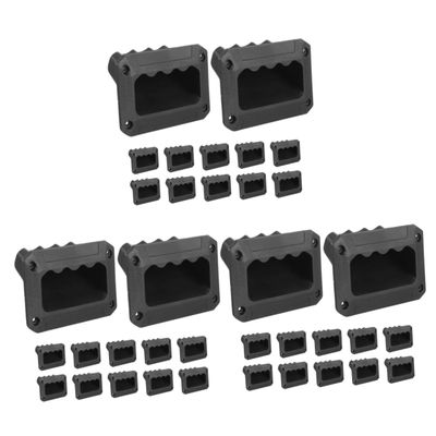 balacoo 36pcs Plastic Speaker Side Handle Audio Replacement Grip Convenient Installation for Stage Use Compatible Speaker Cabinets and Amplifiers