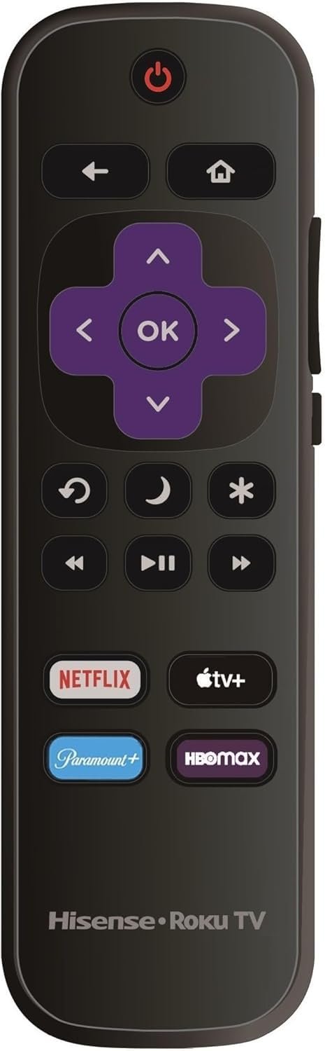 2024 OEM Replacement Remote Control Compatible with All Hisense Smart 4K roku Ultra HDTV Not for roku Box Stick (Netflix/Apple TV+ / Paramount+/ HBO Max)