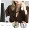 Holibanna 3pcs Coiled Telephone Cords for Landline Phones Black Cables Spring Design Suitable for Home and Office Use view 2