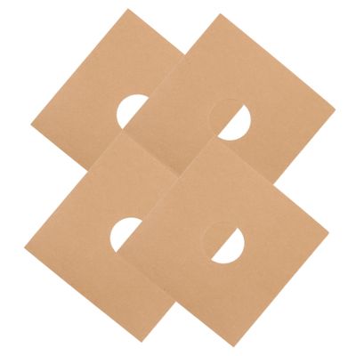Happyyami 4pcs Vinyl Record Storage Sleeves Kraft Paper Protector for Albums Ventilated Design for Quality Preservation for Vinyl Record Collection Organization