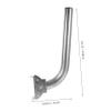 MAGICLULU 304g Adjustable Outdoor Antenna Pole Wireless Bridge Bracket Stainless Steel Antenna Mount Pole Mount Bracket Wall view 2