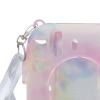 Mbeysaq Fuji Mini 12 Protective Case with Detachable Strap & Photo - Clear PC Shell for Instant Camera (Dream Color) view 3