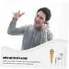SUPVOX 2pcs Miniature Microphone Portable Mic for Home Karaoke Recording Microphone for Phone view 3