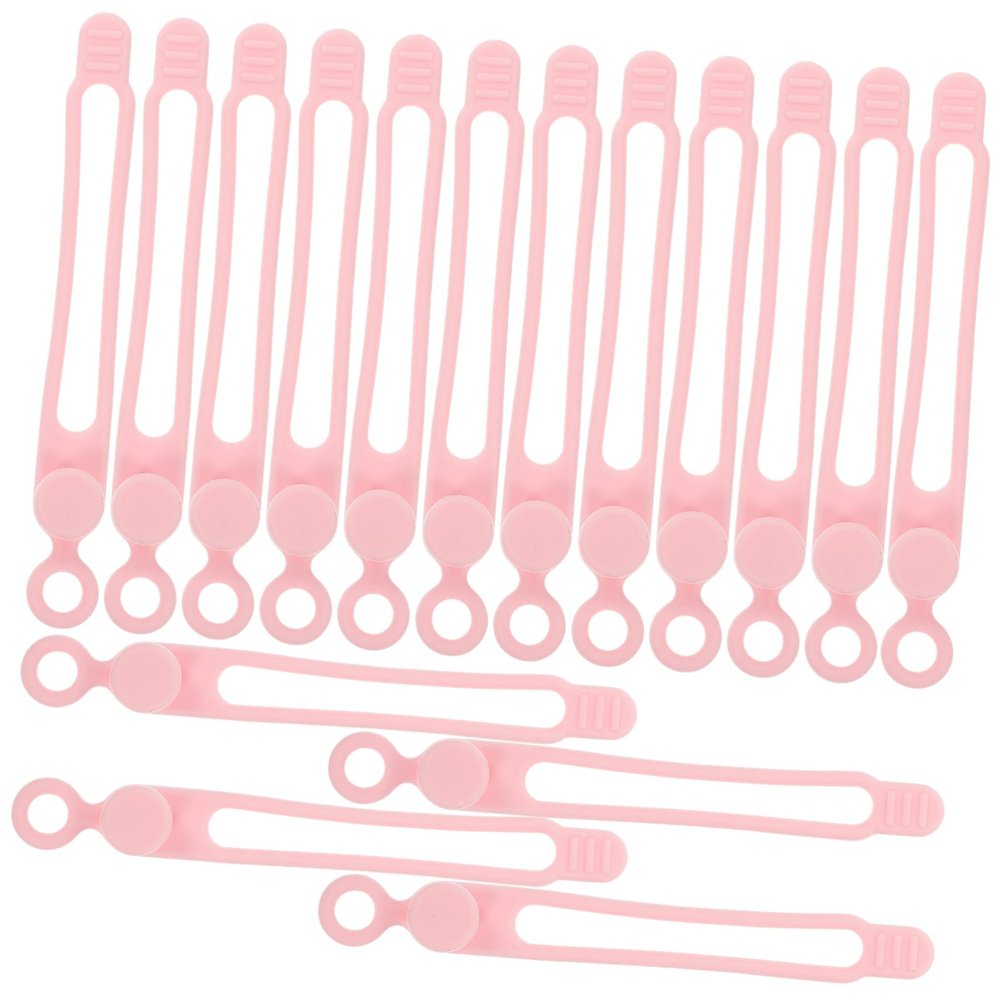 Happyyami 16pcs Silicone Cable Winders Cord Organizer Straps for Efficient Office and Home for Usb Phone Chargers and Headphones