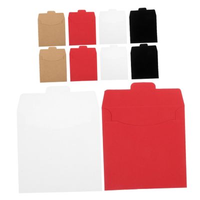 GLEAVI 20pcs Paper Cd Dvd Sleeves for Storage Kraft Paper Envelopes Colors Natural for Organization and of Discs