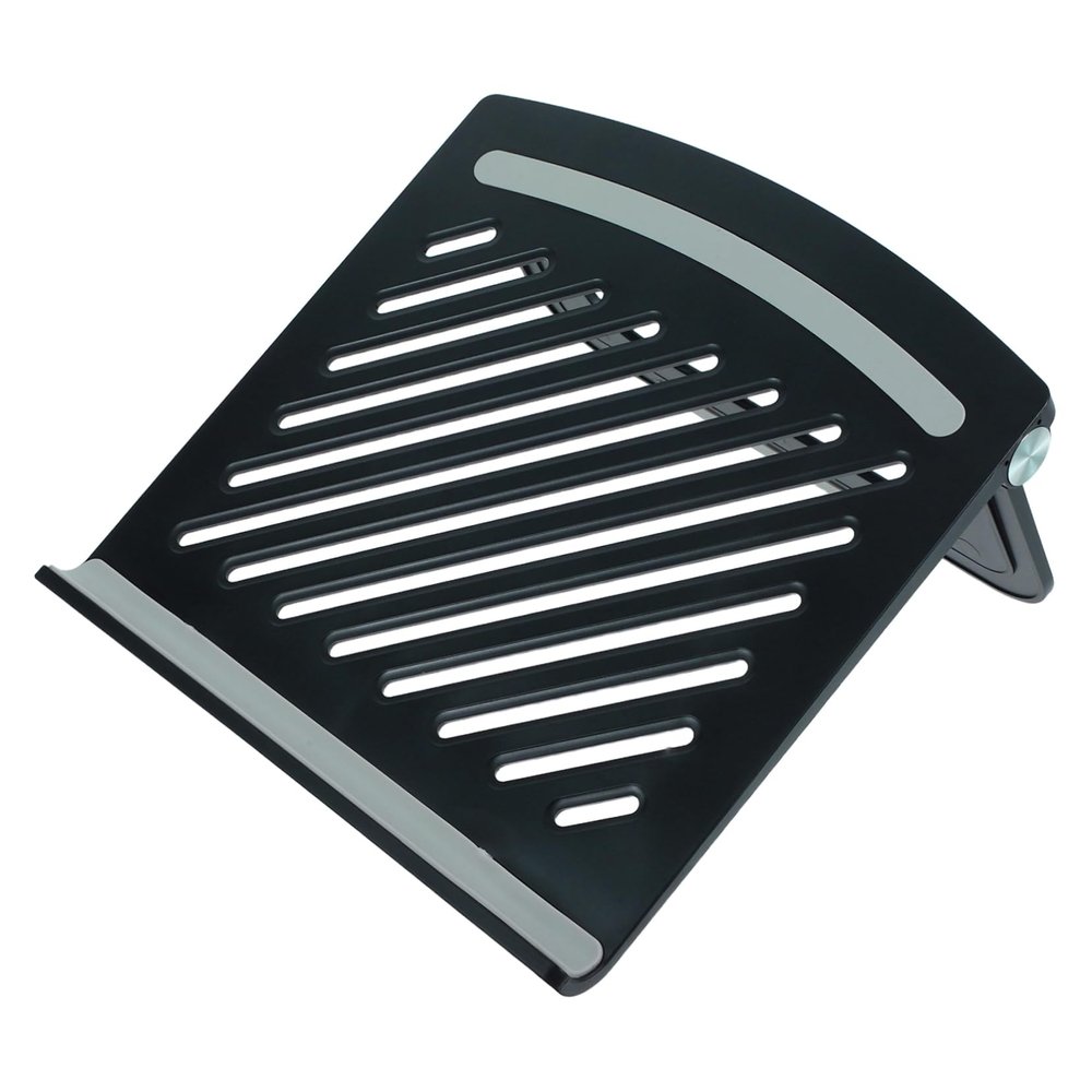 COMPUKAS Adjustable Laptop Riser Foldable Ventilated Stand for Laptops up to Ergonomic Design for Home Office Library and Coffee Shop Use Cooling and Posture