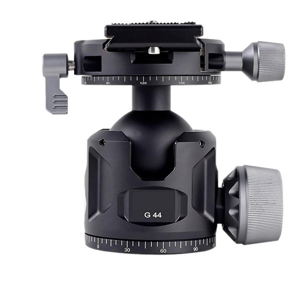 44mm Ball Head Camera Tripod Monopod Mounting Adapter Quick Release Plate Aluminum Alloy Load Bearing 25kg