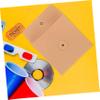 HOMSFOU 10pcs Envelope Kraft Cd Dvd Storage Holder Cd Cases Dvd Sleeves Kraft Paper Envelopes Organize Protect view 3