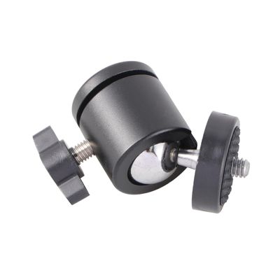 Happyyami 360 Mini Tripod Head 1/4'' Threaded Ball Head for Camera Compact and Lightweight Gimbal for Camcorder