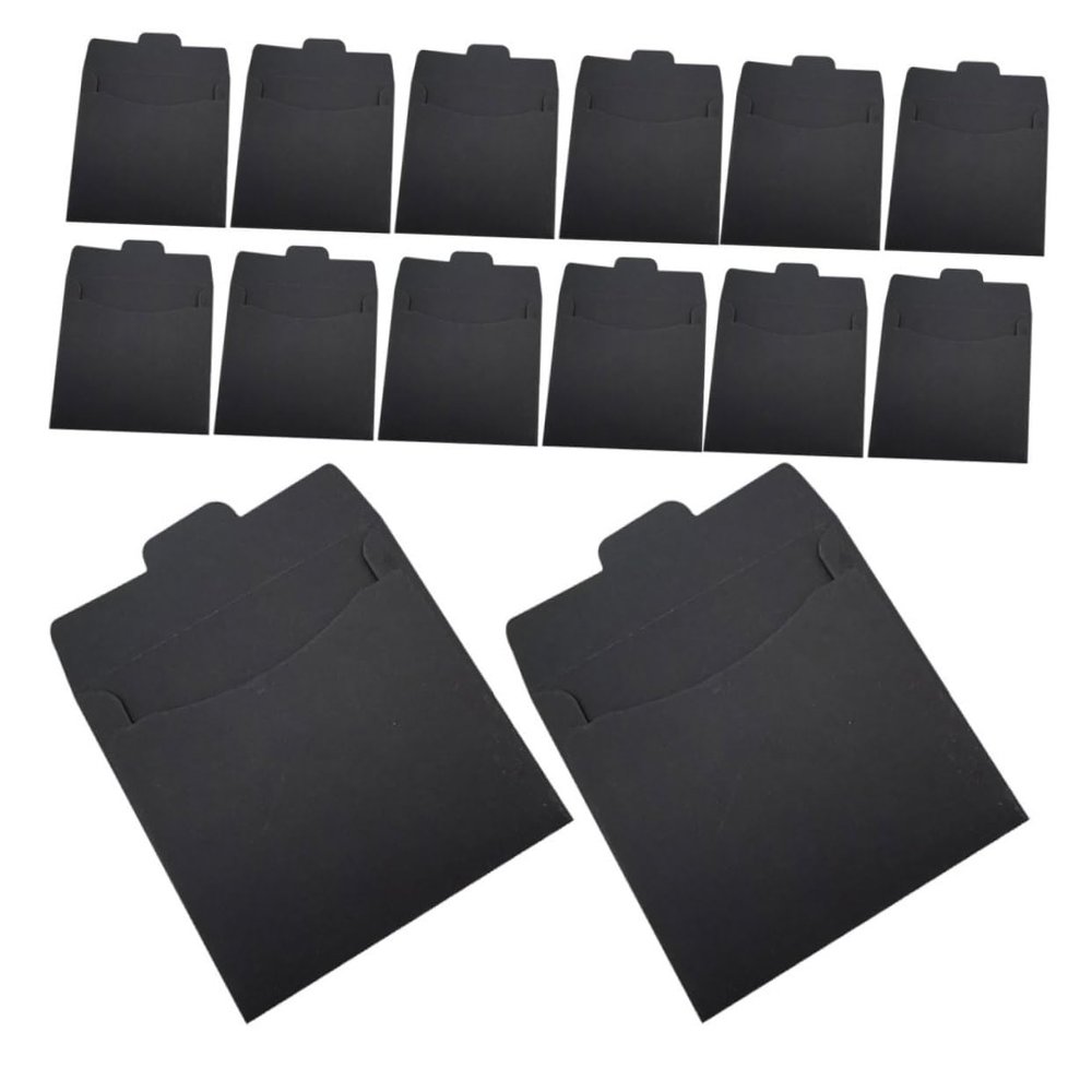 DOITOOL 100pcs Cd Packaging Sleeves Cd Dvd Kraft Paper Envelopes Cardboard Collection Display