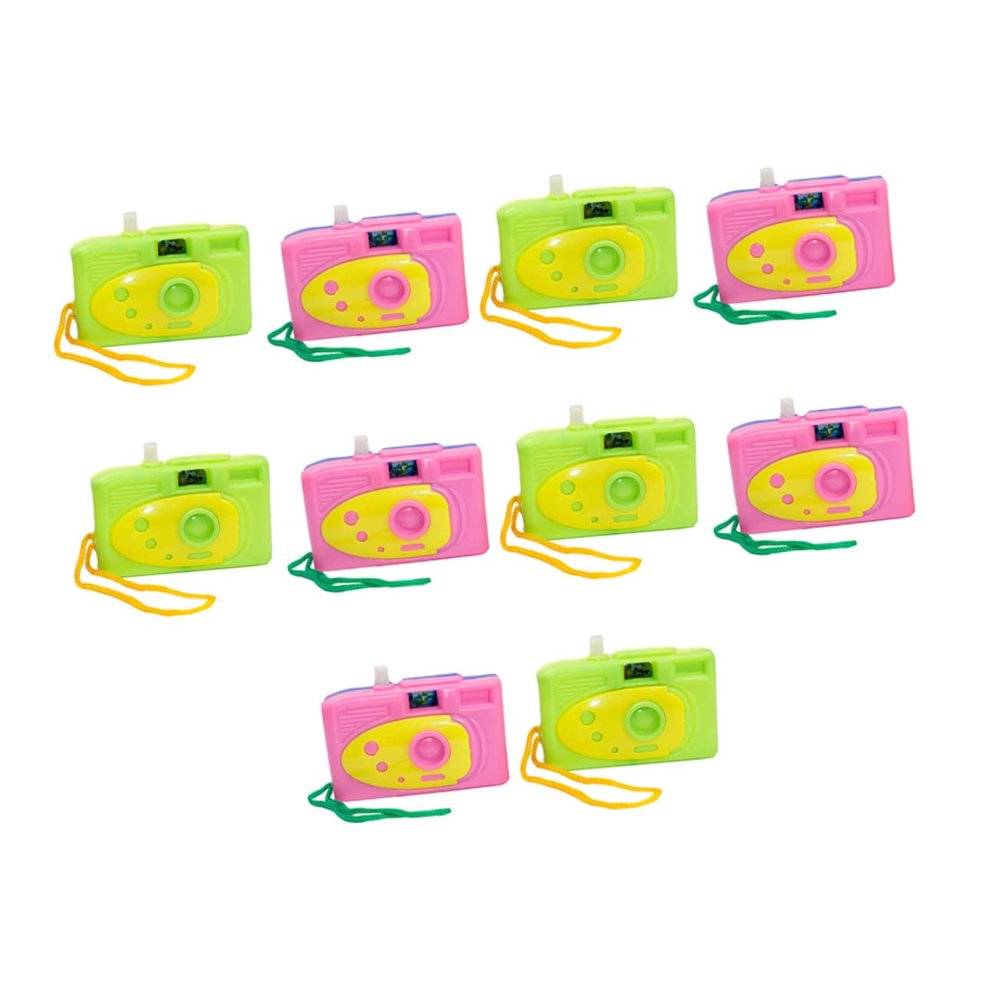 Toddmomy 10pcs Boys and Girls Cameras for Birthday Party PVC Mini Camera Toys Shaped Plaything for Children Random