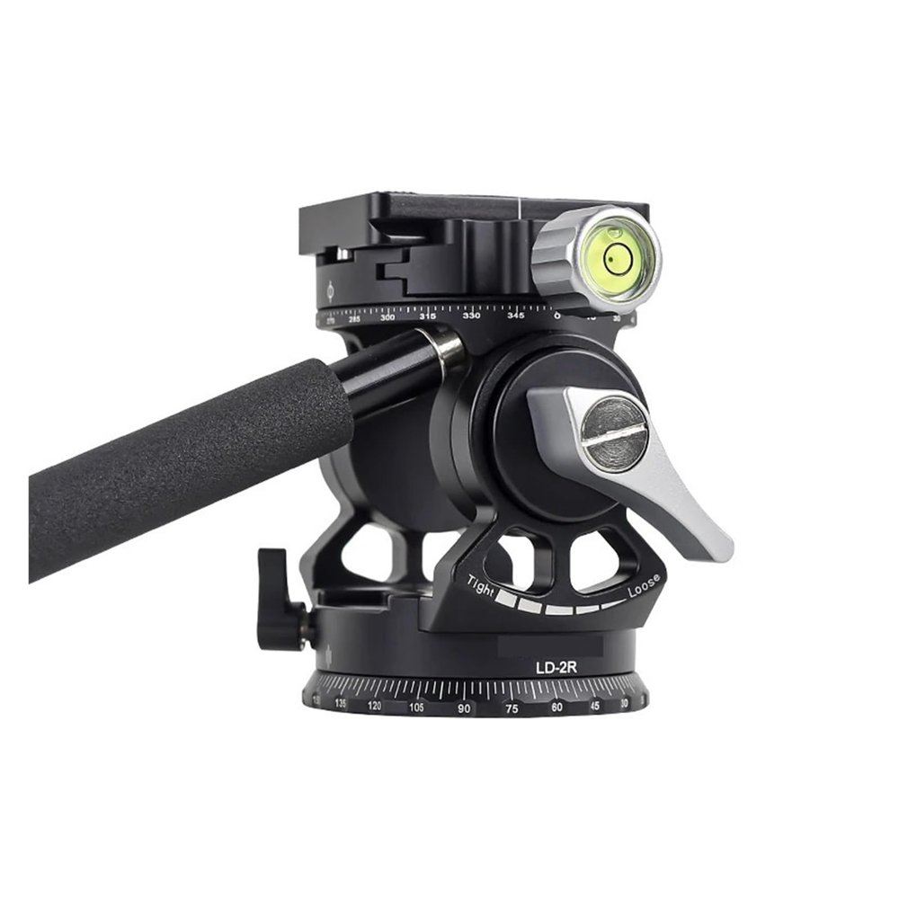 LD-1S Dual Panoramic Tripod Head Hydraulic Oil Video Damping Head is Used for Tripod Tripod Camera Bracket Mobile SLR(LD-2S)