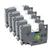 5 Pack FX231 Label Tape Compatible with Flexible Tape Tze-FX231 FX221 211 241 251 FX631 for Label Printers(Black on Yellow) view 1