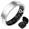 Smart Ring for Women Men, Fitness Ring with Steps, Distance & Calorie Count, Fitness Tracker with Sleep, Heart Rate, Blood Oxygen Real Time Monitor, Health Tracker IP68 Waterproof (Silver, #13) view 1