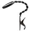 MIZAR-TEC KL-1720PC Magnifying Glass Magnifying Glass Plastic Lens Magnification 2X Small Lens 4X Small Lens Diameter 3.9 inches (100 mm) Flexible Gooseneck Magnifier with Stand Clip Adjustable Angle view 2