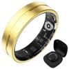 Smart Ring for Women Men, Fitness Ring with Steps, Distance & Calorie Count, Fitness Tracker with Sleep, Heart Rate, Blood Oxygen Real Time Monitor, Health Tracker IP68 Waterproof (Gold, #13) view 1
