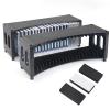 alavisxf xx CD Storage Rack, Upgrade 2 Pack Stackable ABS CD Storage Organizer Can Hold 40 Slim CD Jewel Cases, CD Organizer Holder Rack for Home, Office, Movie Music Room (CD Rack) view 1
