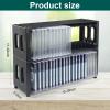 alavisxf xx CD Storage Rack, Upgrade 2 Pack Stackable ABS CD Storage Organizer Can Hold 40 Slim CD Jewel Cases, CD Organizer Holder Rack for Home, Office, Movie Music Room (CD Rack) view 2