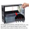 alavisxf xx CD Storage Rack, Upgrade 2 Pack Stackable ABS CD Storage Organizer Can Hold 40 Slim CD Jewel Cases, CD Organizer Holder Rack for Home, Office, Movie Music Room (CD Rack) view 3