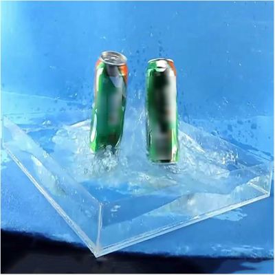 LGEOELIAS Acrylic Shallow Water Tank Photography Shooting Sink, 5cm/2in High Transparent Deep Water Tank Photo Prop Tray for Storage, Photography, Display